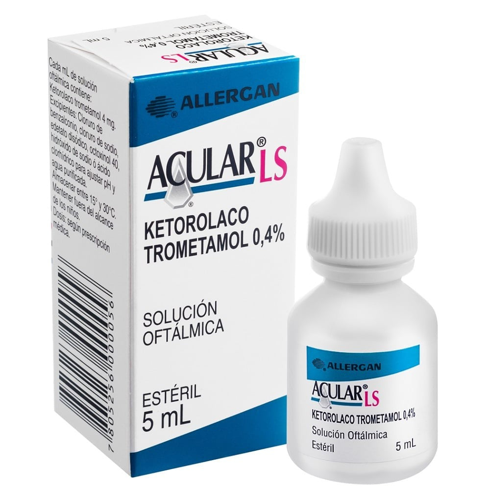 Acular Ls Solución Oftálmica 0,4% x 5 ml (Ketorolaco)