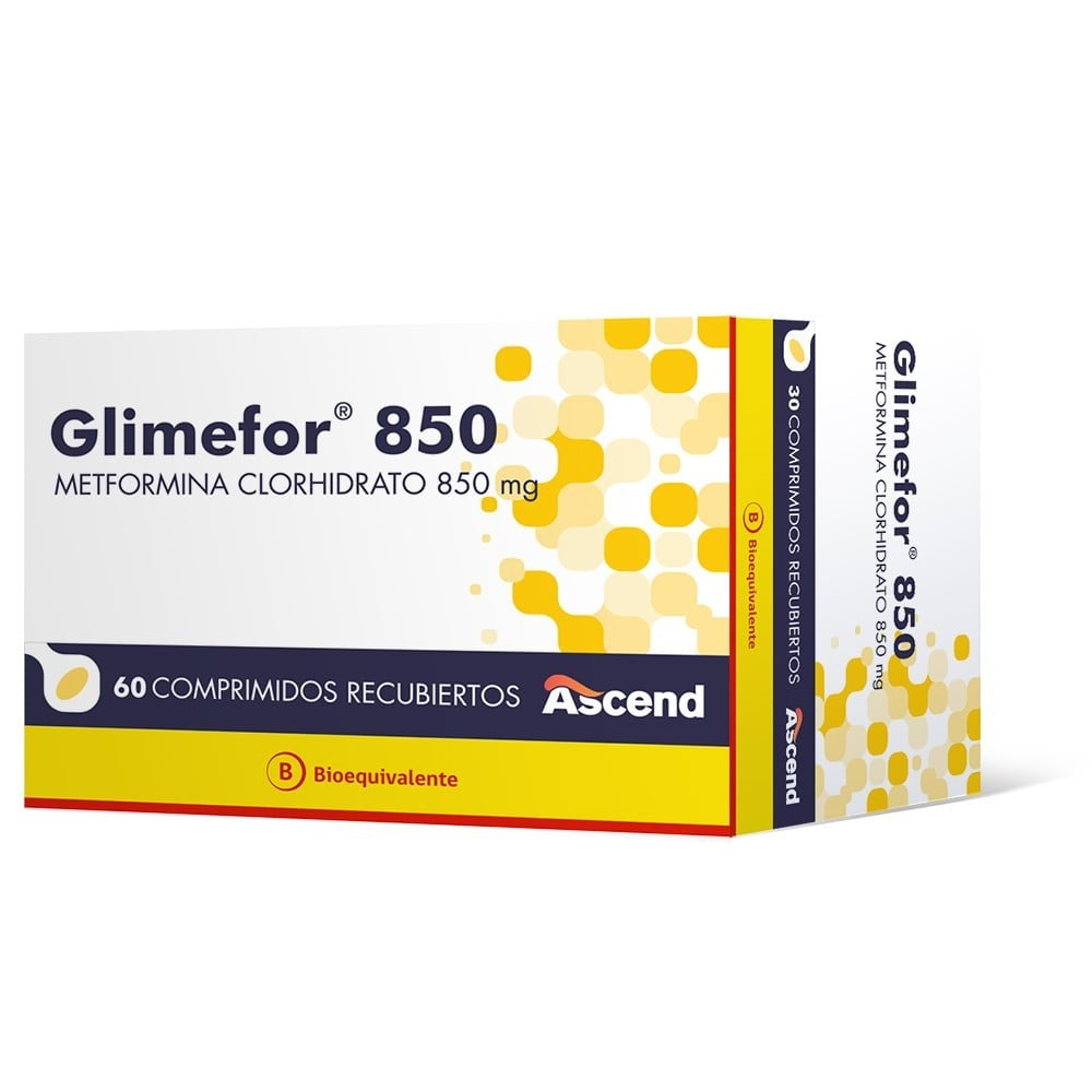 Glimefor Comprimidos 850mg x 60 (Metformina)