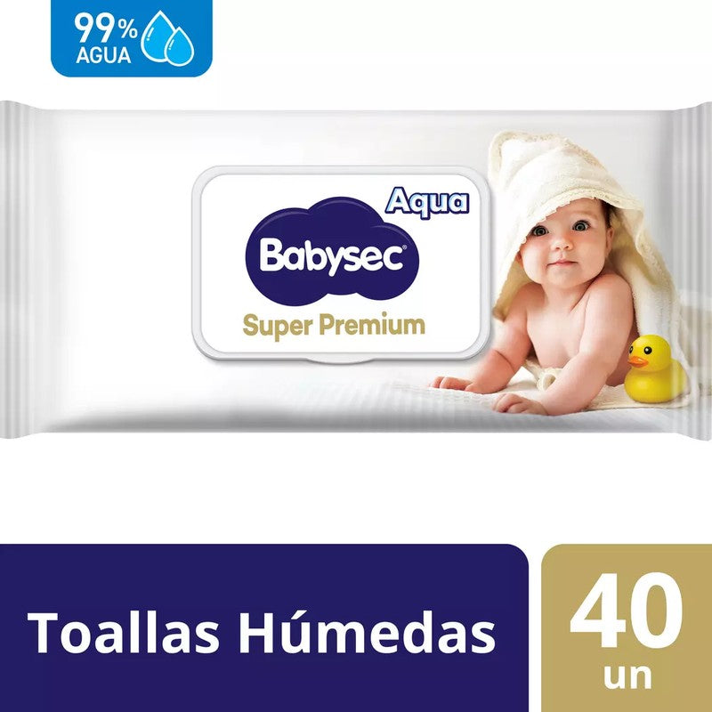 Babysec Super Premium Toa Hum x 40 (Toallas Humedas)