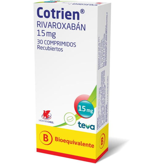 Cotrien Comprimidos 15 mg x 30 (Rivaroxaban)