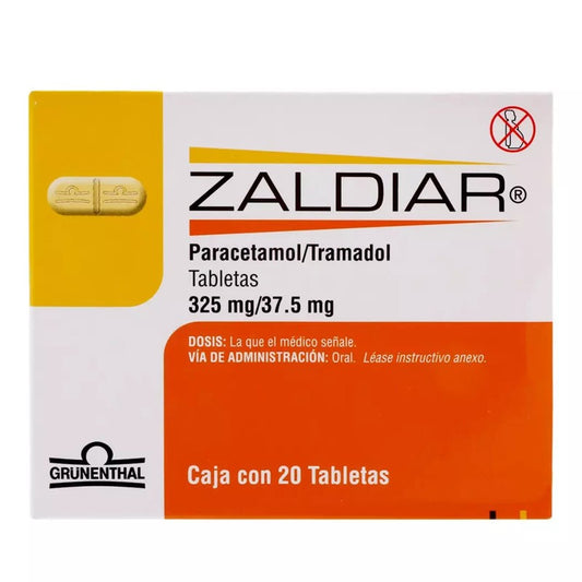 Zaldiar Comprimidos x 20 (Tramadol+Paracetamol)