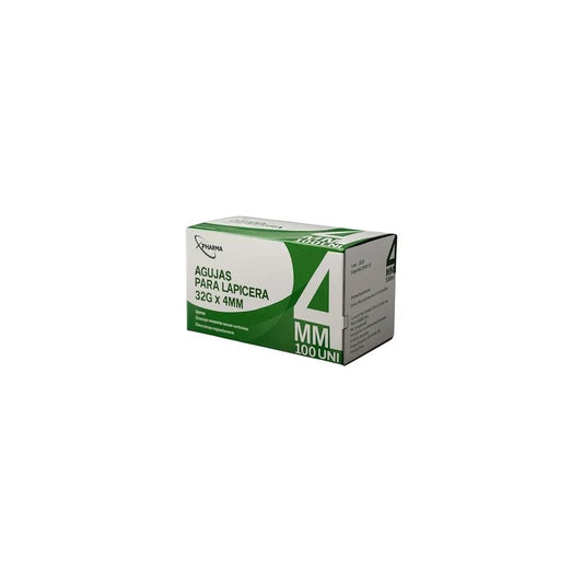 Agujas 4 Mmx32 G (Bolsas 5 Uni) Caja x 100 Unidades