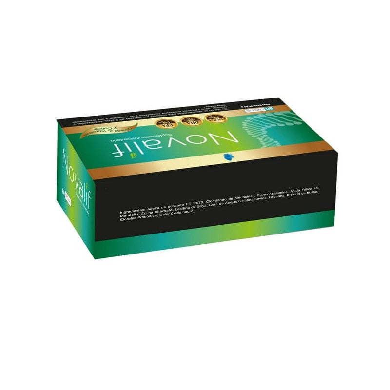 Novalif Comprimidos x 60 Exeltis (Aceite De Pescado/Cianocobalamina/Acido Folico/Piridoxina)
