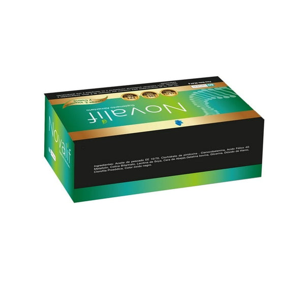 Novalif Comprimidos x 60 Exeltis (Aceite De Pescado/Cianocobalamina/Acido Folico/Piridoxina)