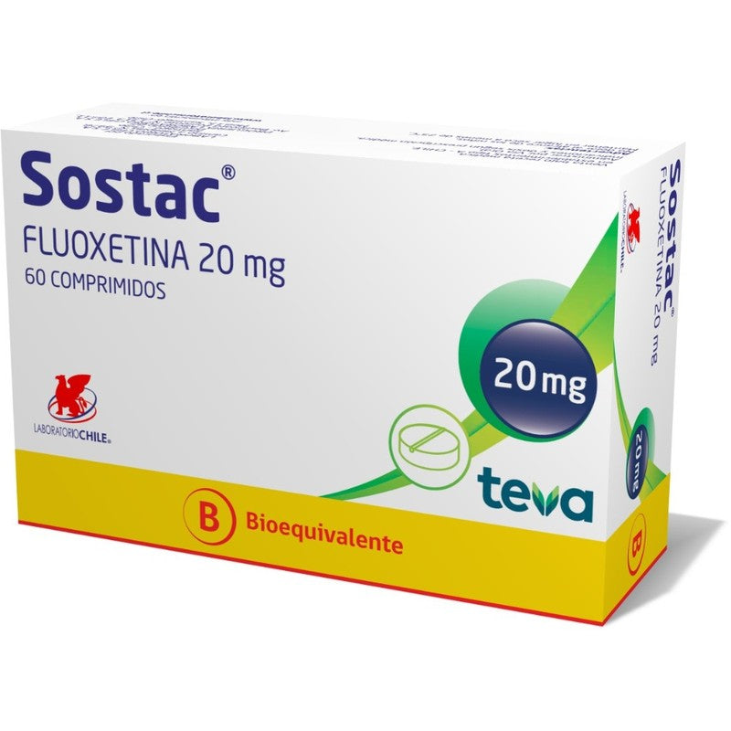 Sostac Comprimidos 20 mg x 60 (Fluoxetina)