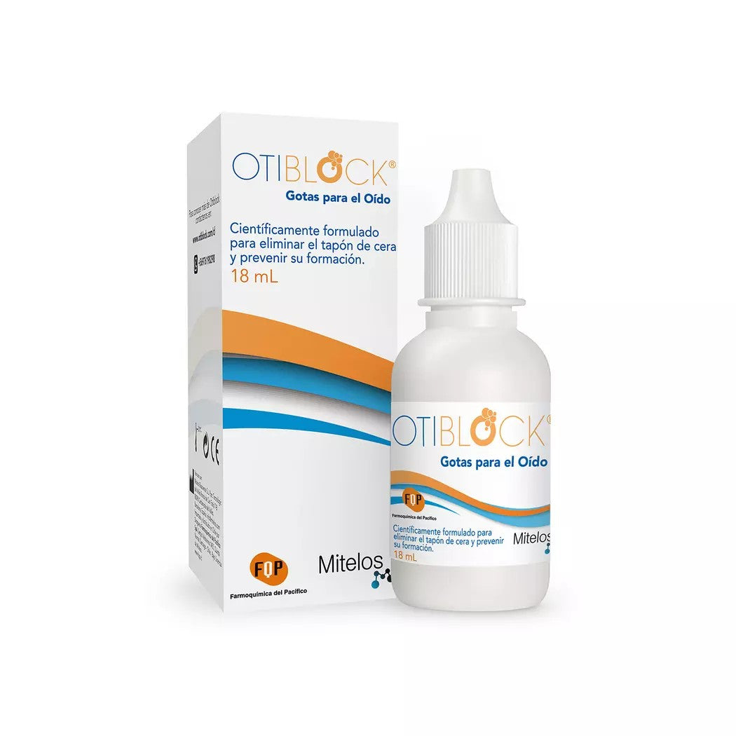 Otiblock Ped Solución Otótica x 18 ml (Peroxido De Hidrogeno)