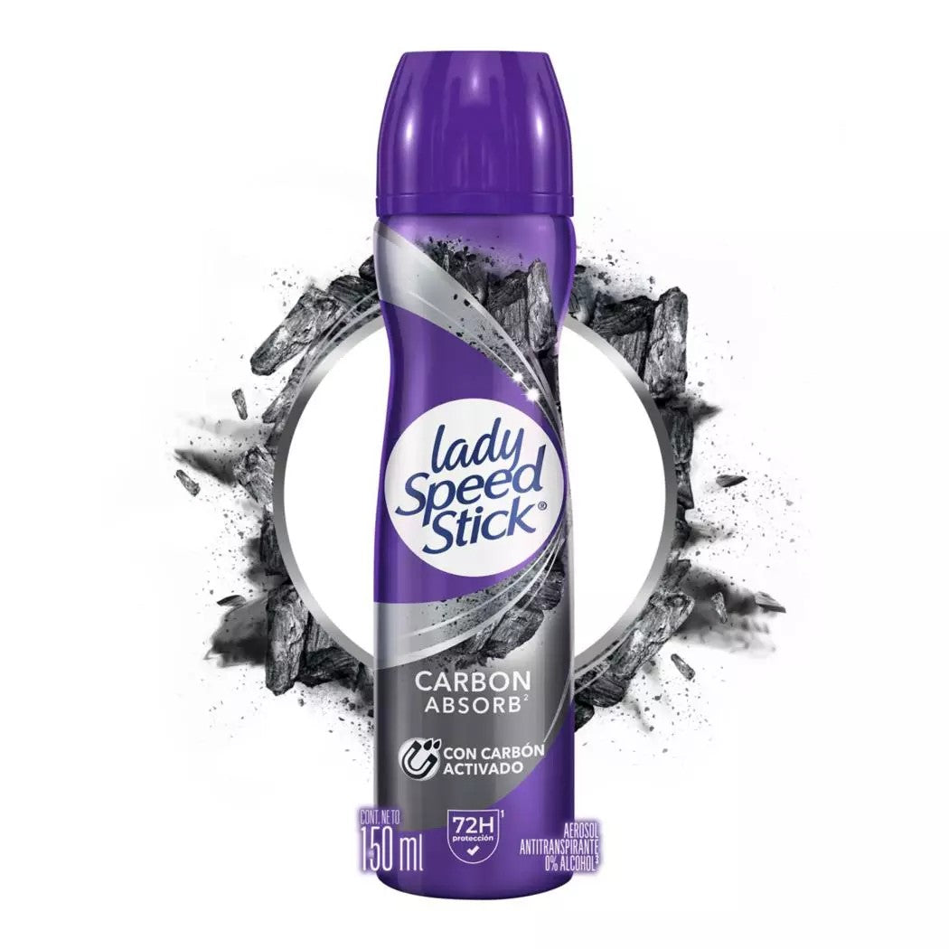 Ladys Spee Carbon Absorb Aerosol x 91 Gr x 2 Unidades