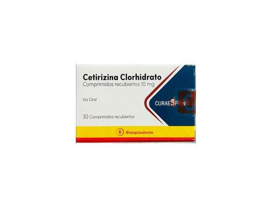 Cetirizina Comprimidos 10 mg x 30 Mdc