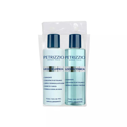 Petrizzio Leche Limpiador x 200 ml + Locion Tonica x 200 ml Pack (Desmaquillante Y Limpieza)