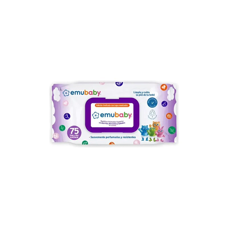 Emubaby Toallitas Humedas Superior 75 Unidades x 1 (Toallas Humedas)