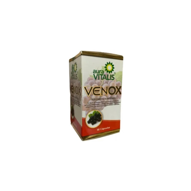 Venox Cápsulas x 90 (Grosellero Negro/Pomelo/Uva/Castaño Cipres/Jengibre/Sanguinaria)