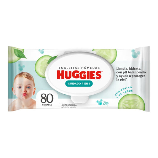 Huggies Toa Hum One & Done x 80 C/Tapa Unidades (Toallas Humedas)