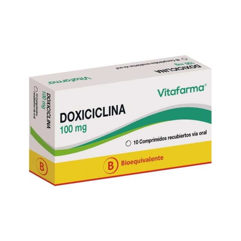 Doxiciclina Comprimidos 100 mg x 10 Vitafarma