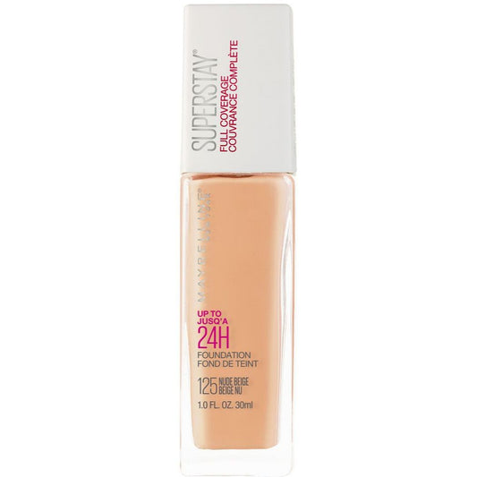 Maybelline Base Superstay 24 Horas Alta Cobertura 125 Nude Beige
