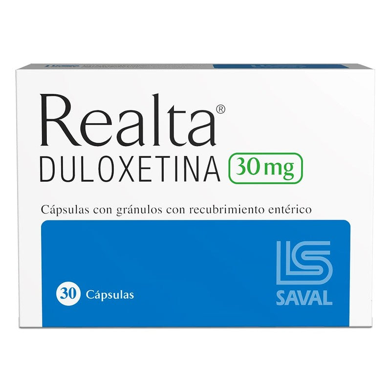 Realta Cápsulas 30 mg x 30 (Duloxetina)