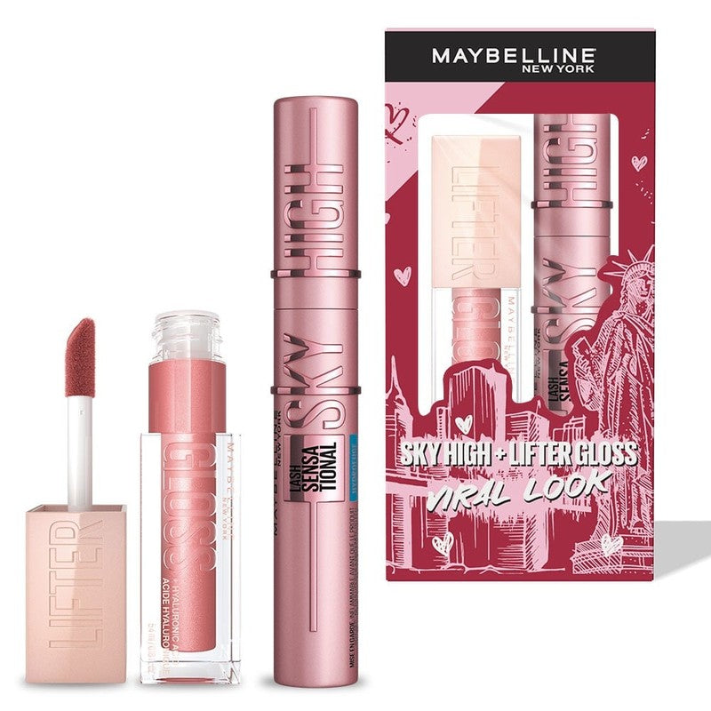 Maybelline Lifter Gloss + Mascara De Pestañas Sky High
