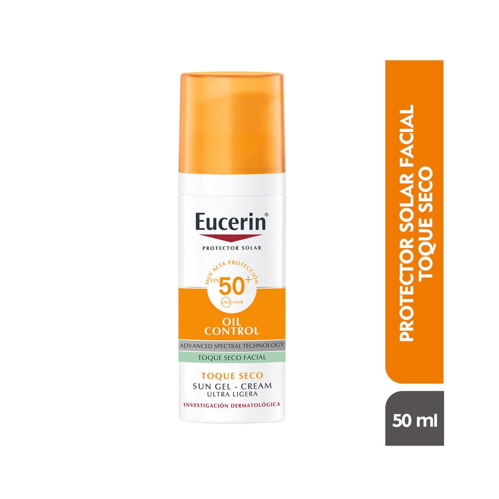 Eucerin Oil Control Sun Gel Toque Seco Fps50+ x 50 ml