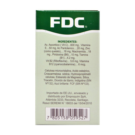 Green Inmune Cápsulas x 60 (Jengibre/ Vit C / Zinc / Probiotico)