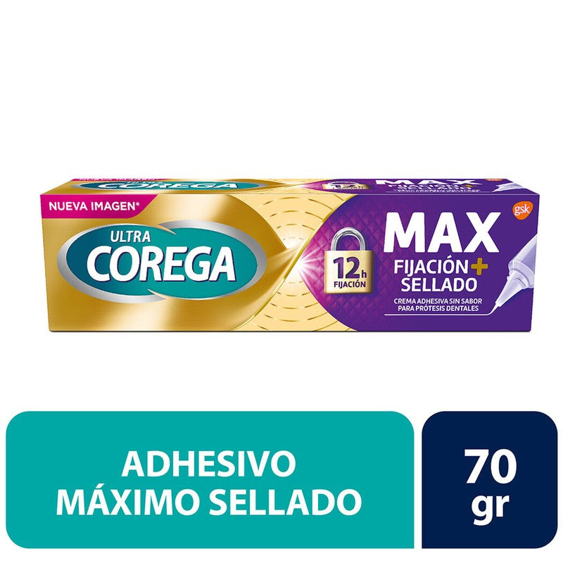 Corega Ultra Maxima Fijación Y Comodidad Crema Adhesivo x 70G (Adhesivo Dental)