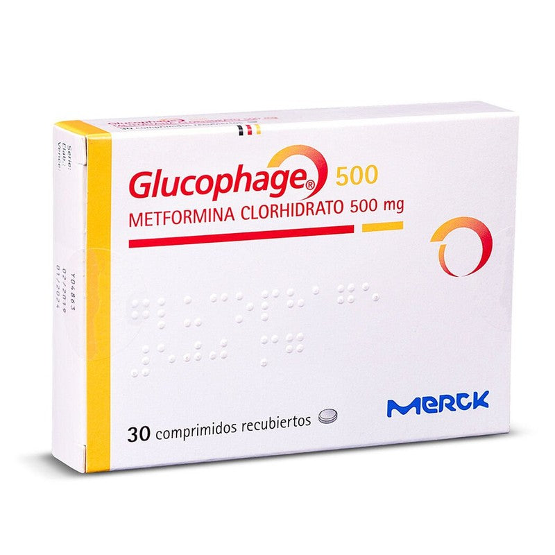 Glucophage Comprimidos 500 mg x 30 (Metformina)