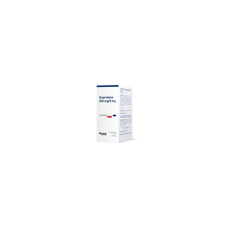 Ibuprofeno Sus 200 mg / 5 ml x 100 ml Ascend
