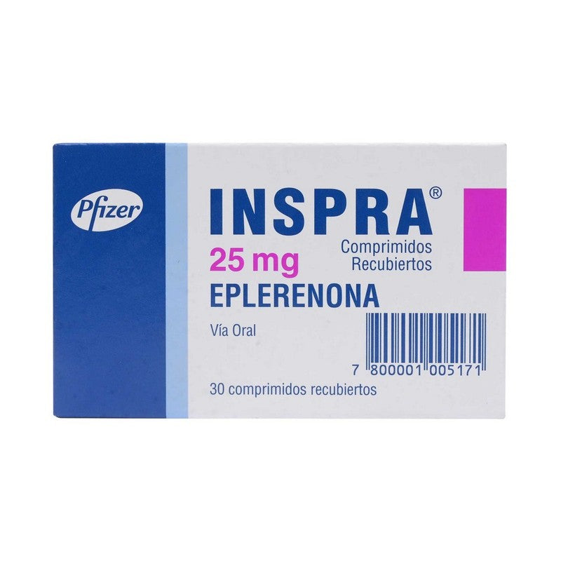 Inspra Tabletas 50 mg x 30 (Eplerenona)