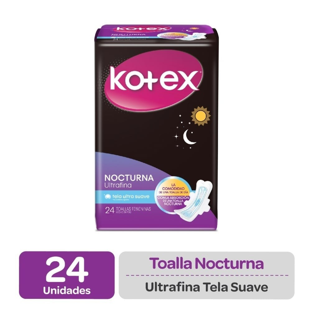 Kotex Toa Noct Uf Suave x 24 Unidades