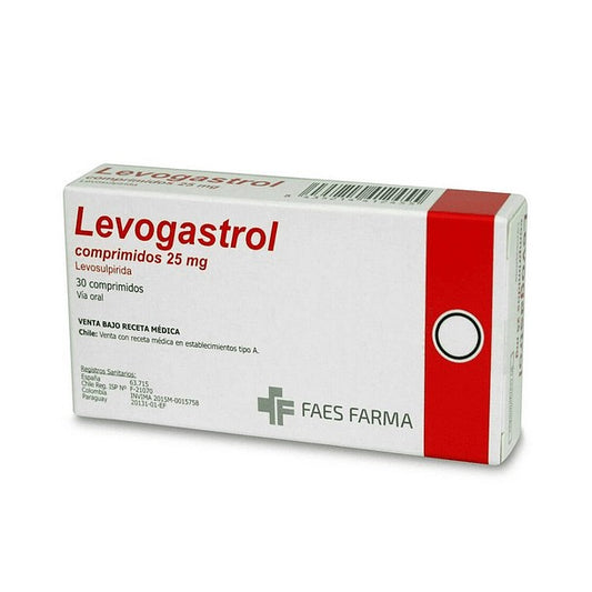 Levogastrol Comprimidos 25 mg x 30 (Levosulpirida)