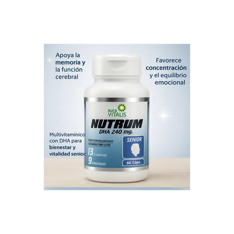 Nutrum Senior Cápsulas 433 mg x 60 Aura (Vit/Min)