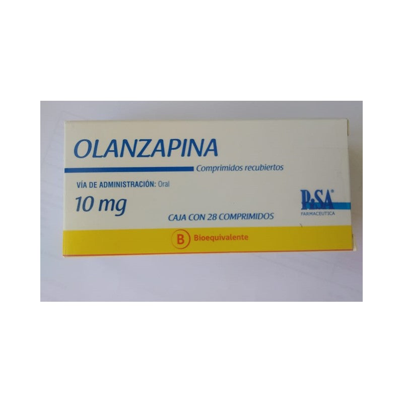 Olanzapina Comprimidos 10 mg x 28 Pisa