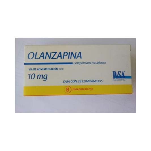 Olanzapina Comprimidos 10 mg x 28 Pisa