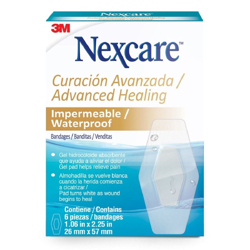 Nexcare Banditas Curacion Avanzada Impermeable x 6 Unidades