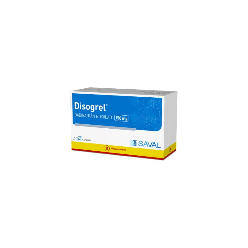 Disogrel 150 mg Cápsulas x 60 (Dabigatran Etexilato)