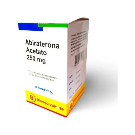 Abiraterona Comprimidos 250 mg x 120 Alembic (Abiraterona Acetato X 250 Mg)