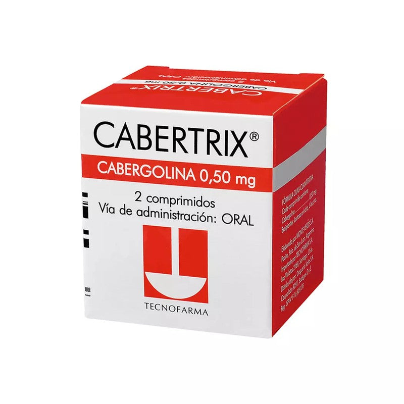 Cabertrix Comprimidos 0,5 mg x 2 (Cabergolina)