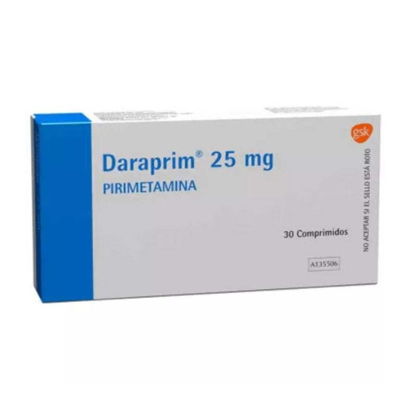 Daraprim Comprimidos 25 mg x 30 (Pirimetamina)