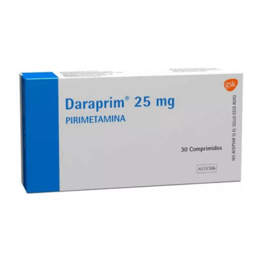 Daraprim Comprimidos 25 mg x 30 (Pirimetamina)