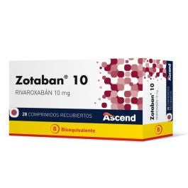 Zotaban Comprimidos Rec 10 mg x 28 (Rivaroxaban)