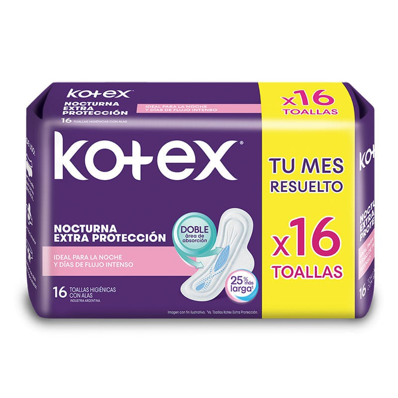 Kotex Toa Noct Normal C/A x 16 Unidades