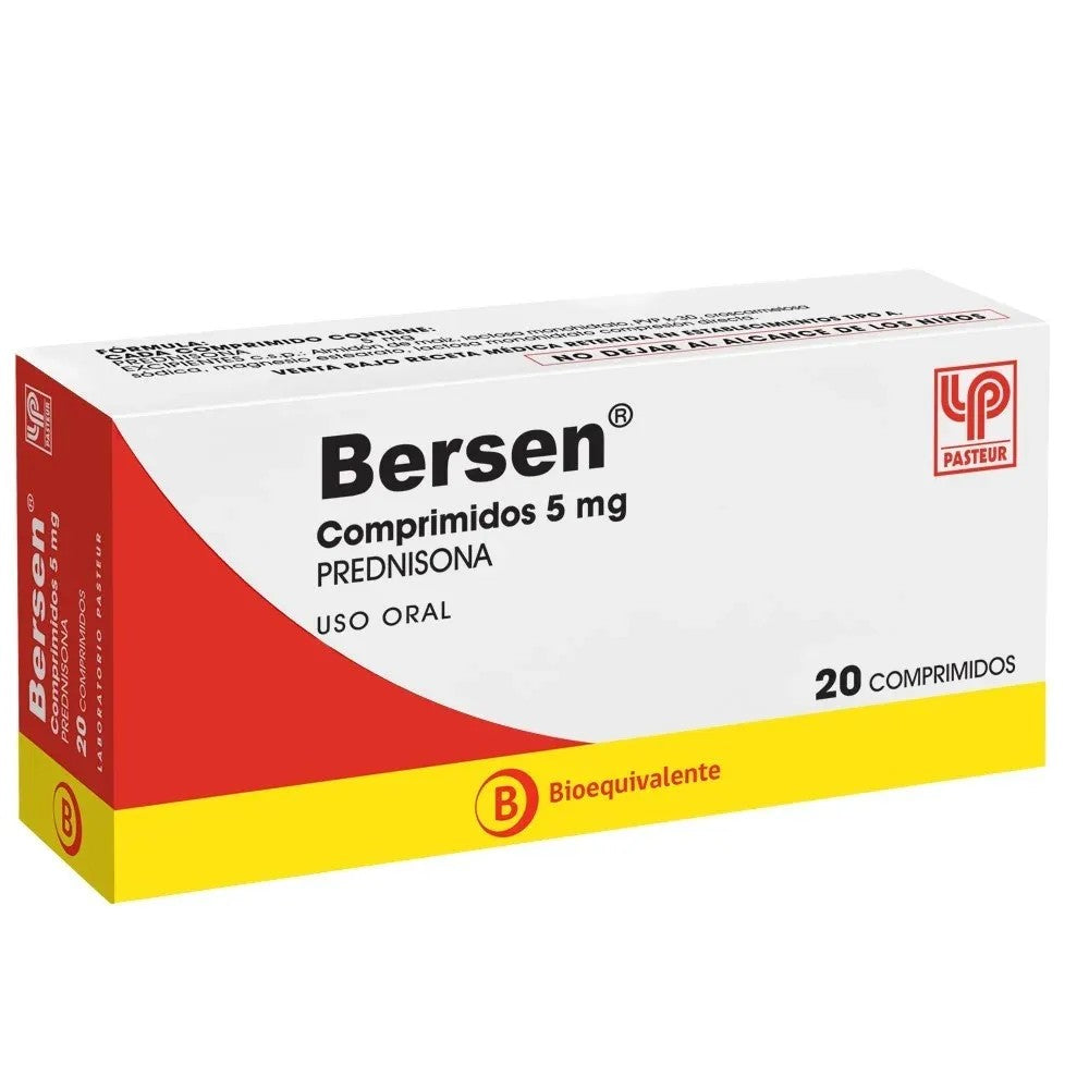 Bersen Comprimidos 5 mg x 20 (Prednisona)