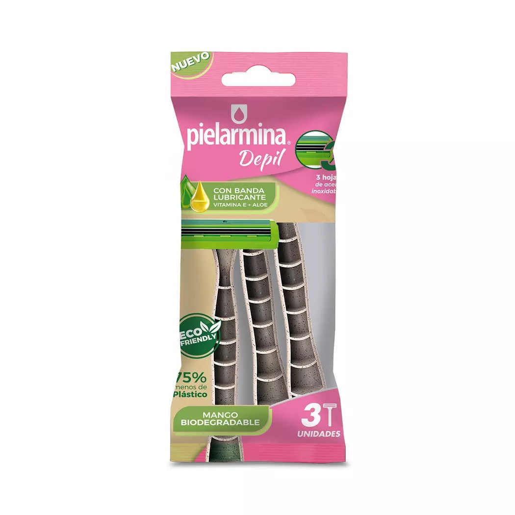 Pielarmina Rasuradora Eco x 3 Unidades (Depilacion Afeitado Y Maquinas)