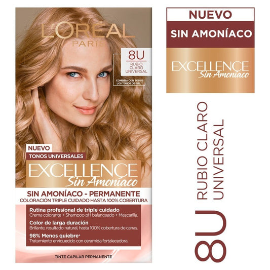 Excellence Sin Amoniaco N 8 Rubio Claro (Coloracion)