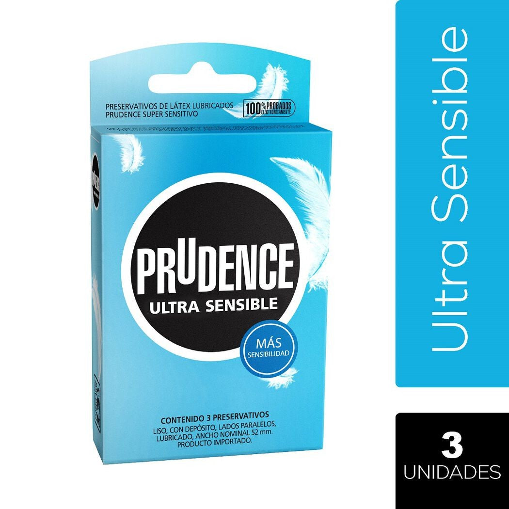 Prudence Preser Ultra Sensible x 3 Unidades (Preservativo)