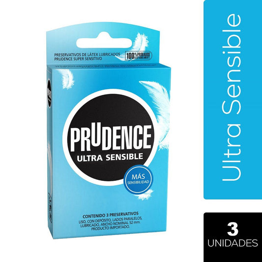 Prudence Preser Ultra Sensible x 3 Unidades (Preservativo)