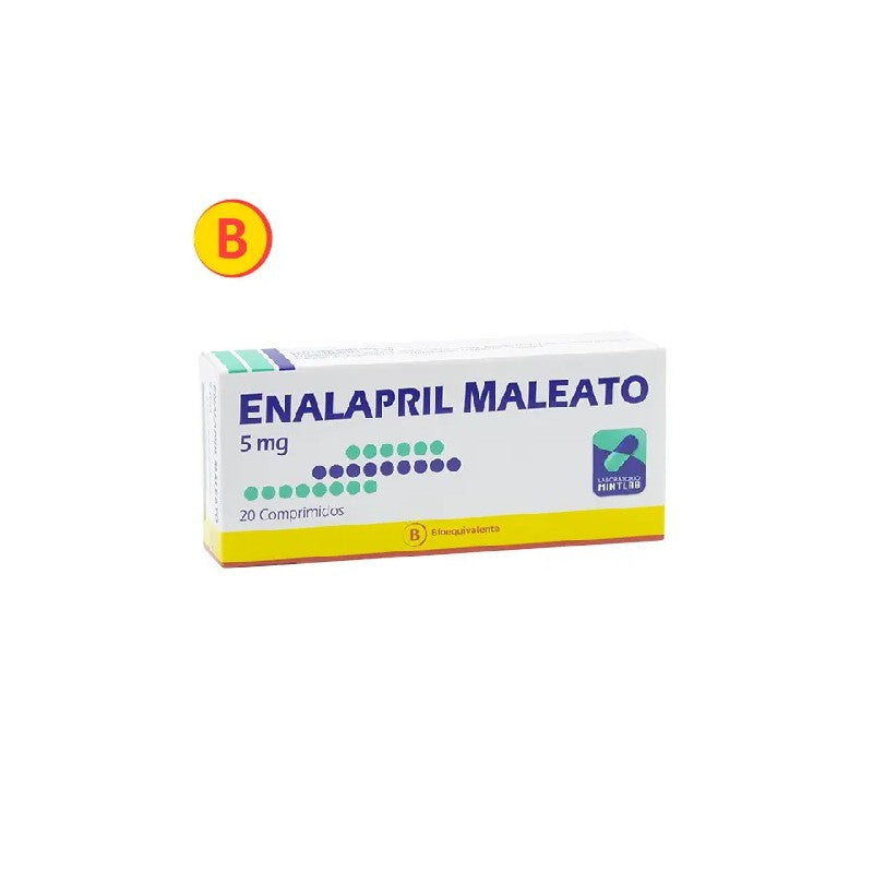 Enalapril Comprimidos 5 mg x 20 Mint
