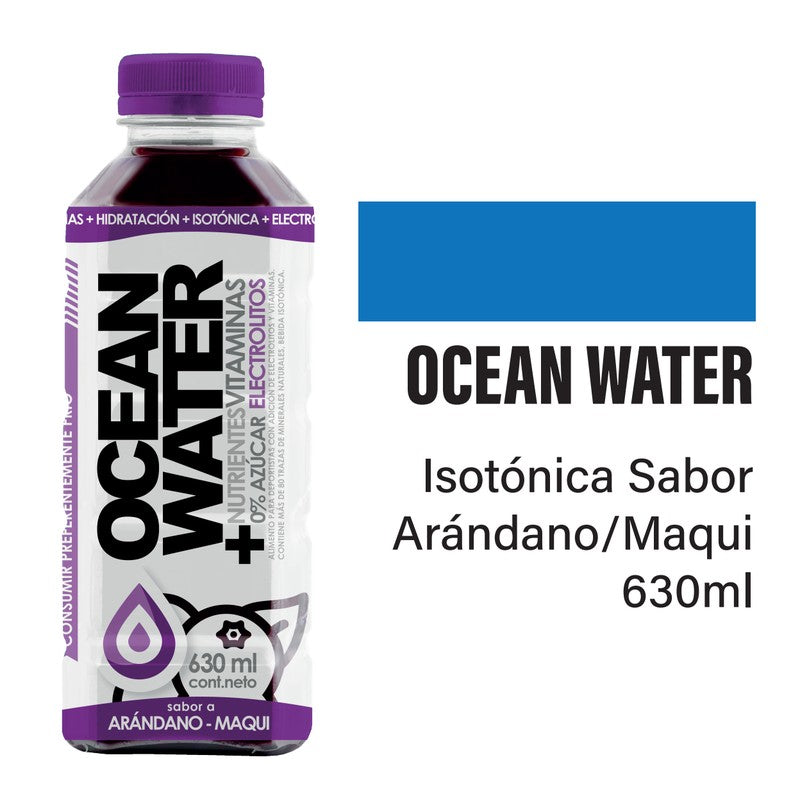 Ocean Water 24 Iones Maqui / Arandano x 630 ml