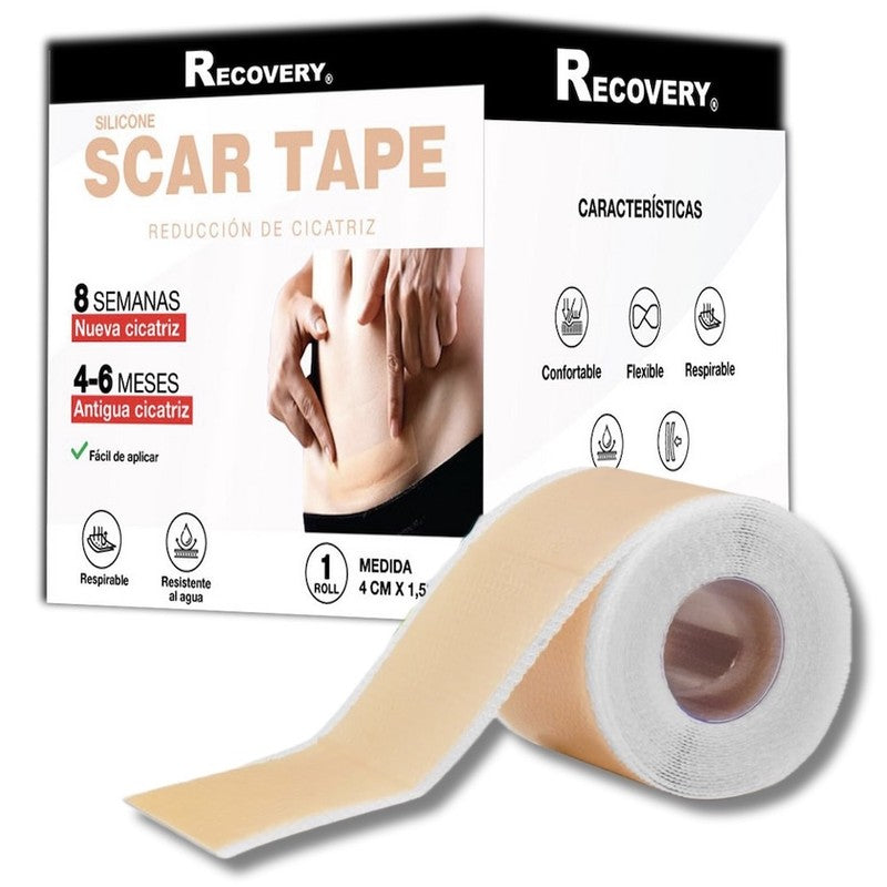 Recovery Tape Silicona Cicatriz 4Cm x 1,5Mt 1 Unid