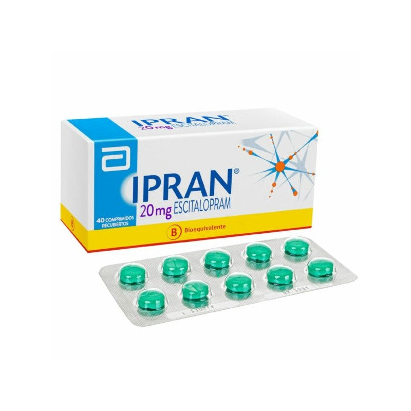 Ipran Comprimidos 20 mg x 40 (Escitalopram)