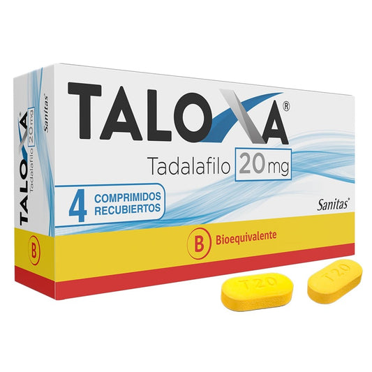 Taloxa Comprimidos 20 mg x 4 (Tadalafilo)