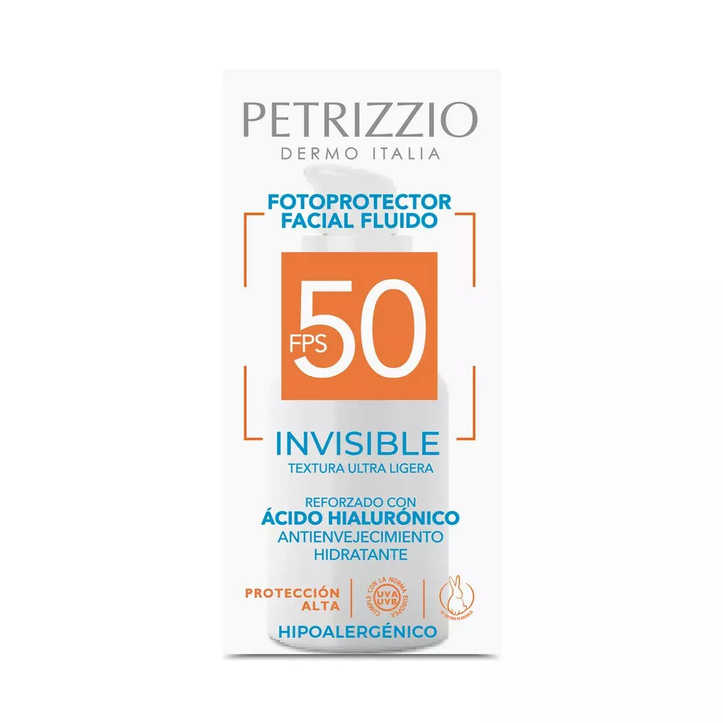 Protector Solar Rostro Invisible Fps 50 Petrizzio. (Proteccion Solar)